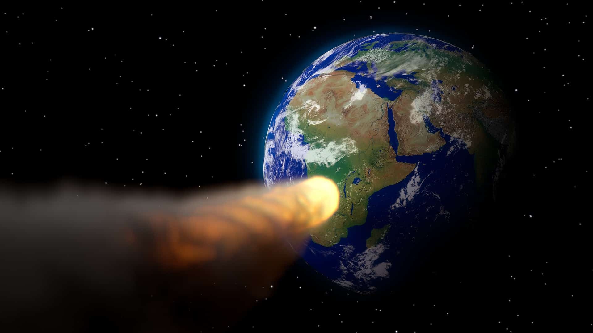 menacing asteroid hurling towards Earth