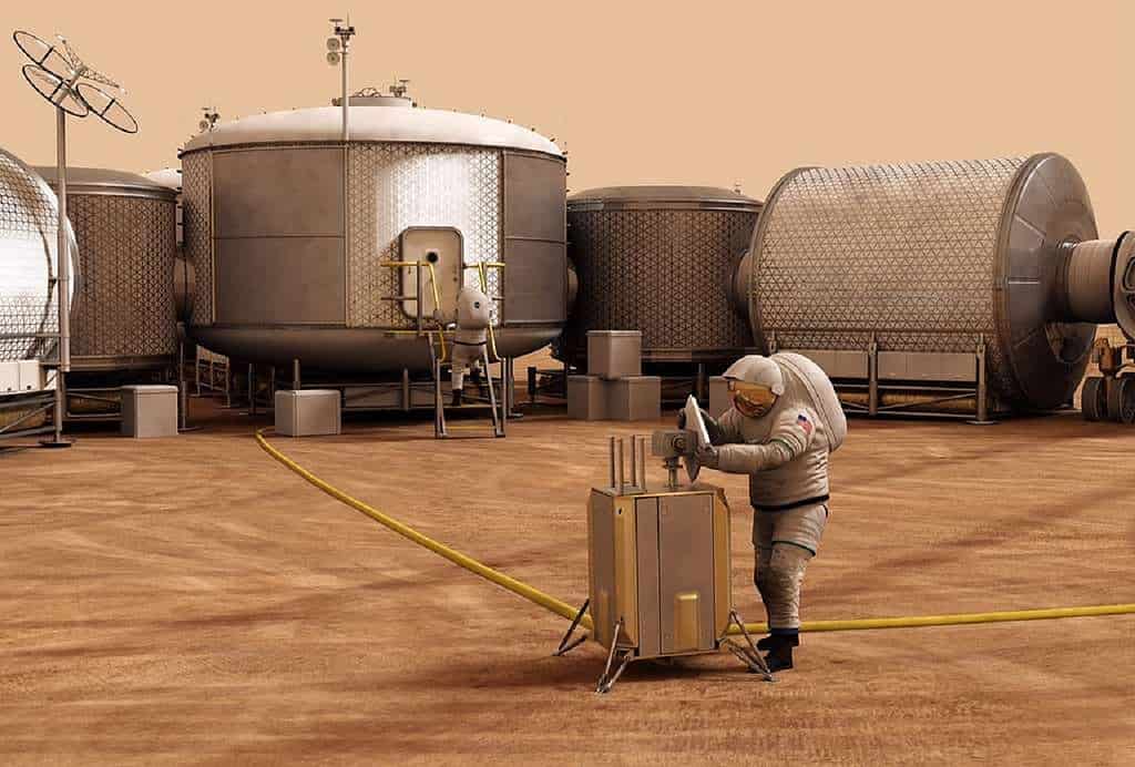 Mars habitat colony