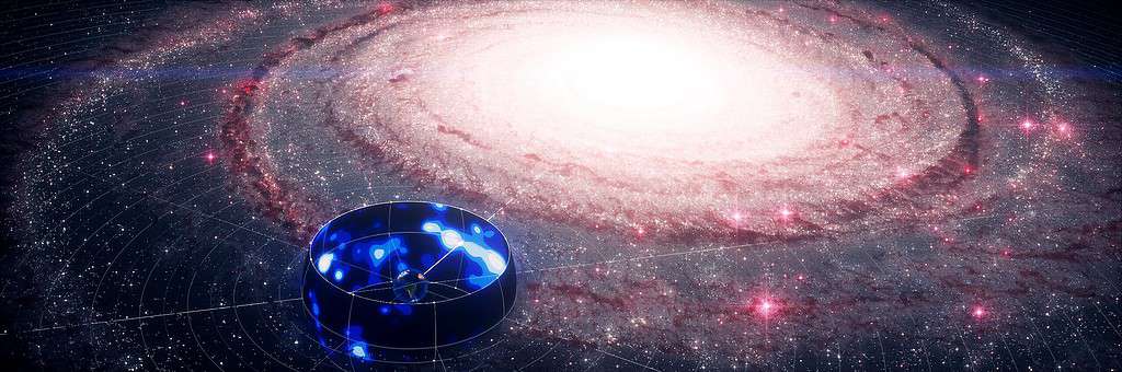 Neutrino map galaxy