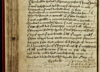 The Heege manuscript. Image credit: National Library of Scotland.