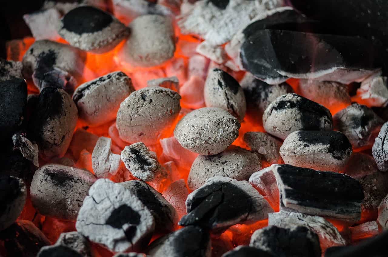 charcoal coal burning