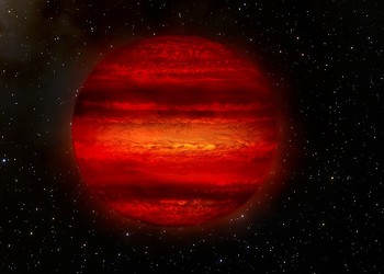 Brown dwarfs are often called “failed stars.” They form like stars but are not massive enough to fuse hydrogen into helium as stars do. More like giant planets, brown dwarfs can often have storms in their atmospheres, as depicted in this illustration.  Astronomers have recently discovered three brown dwarfs that spin faster than any other ever discovered. Each one completes a single rotation in roughly an hour, about 10 times faster than normal.