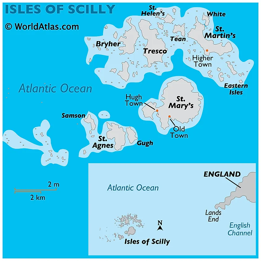 map of isles of scilly