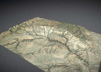 A 3D model of the caldera. Image credits: WVU Volcanology and Petrology Lab / Sketchfab.