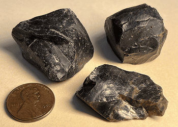 A carbon-rich black chert from Western Australia. Image credits:  Hazen, et al.