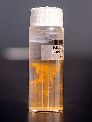 A water sample from the mine (Courtesy of Canada Science and Technology Museum)

