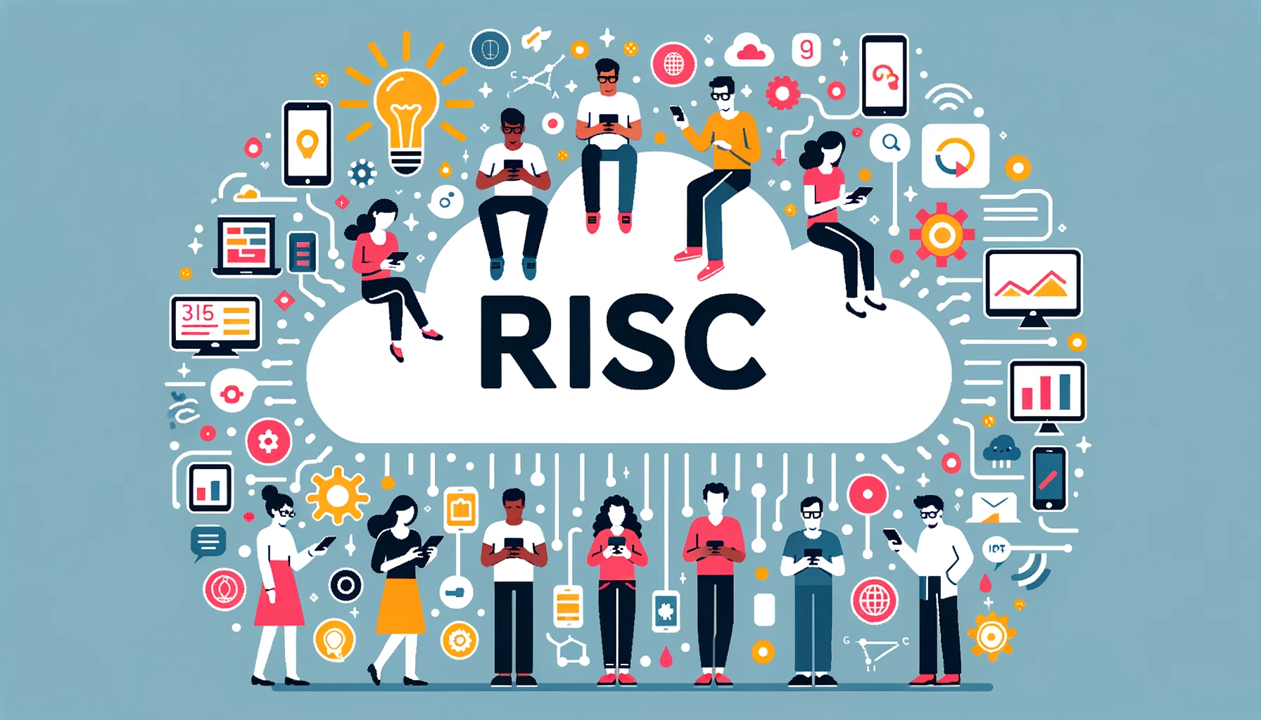 Illustration of RISC computers