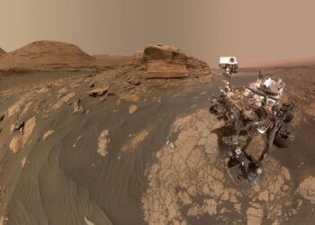NASA’s Curiosity Mars rover used two different cameras to create this selfie. Image credits: NASA/JPL-Caltech/MSSS.