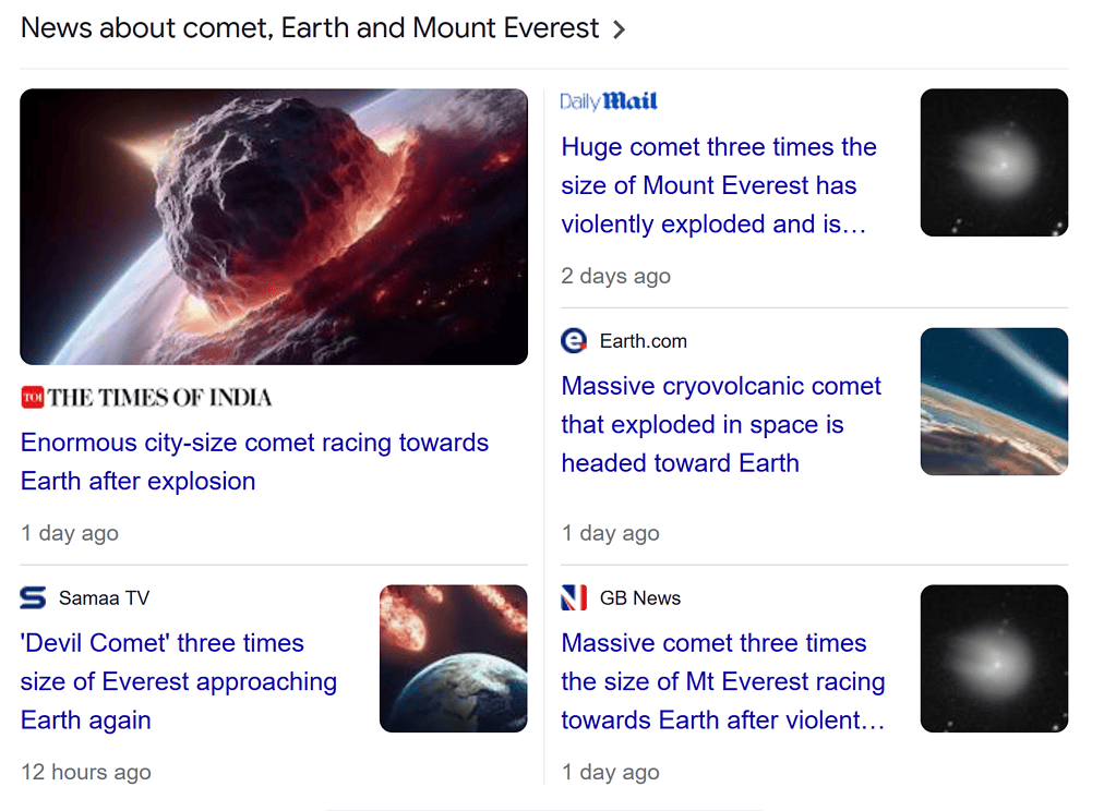 coverage comet