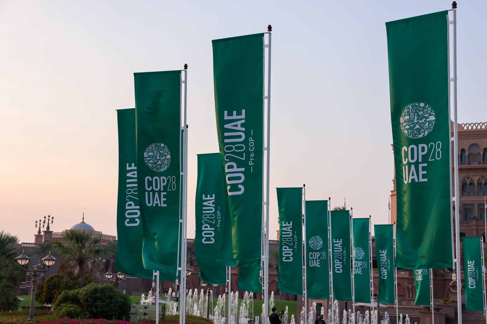 Cop28 Banners in the UAE