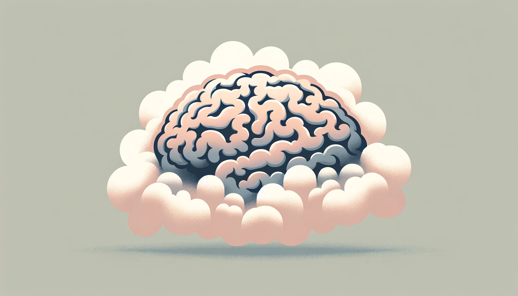 Illustration of brain fog