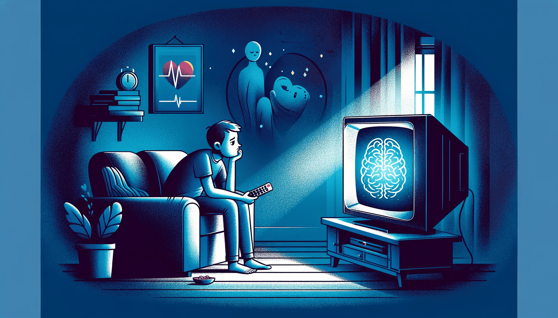 watching tv depression