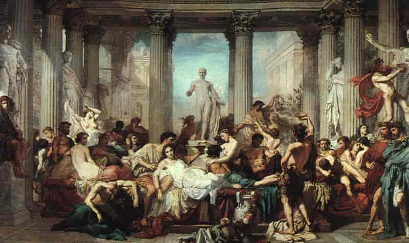 Painting of Roman Saturnalia