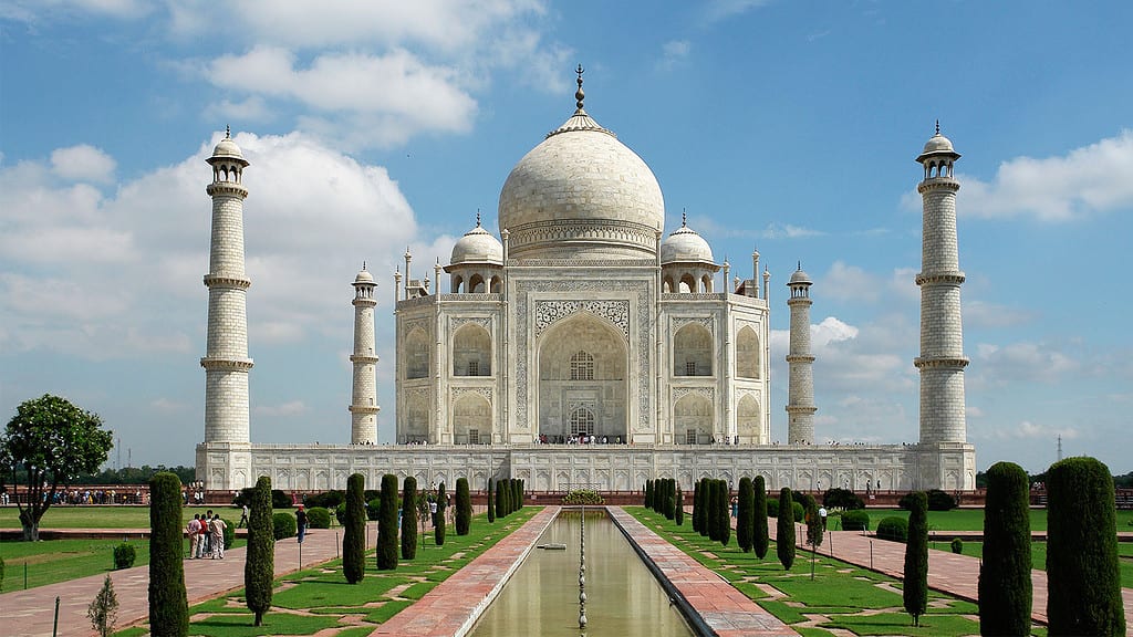 Taj Mahal marble building