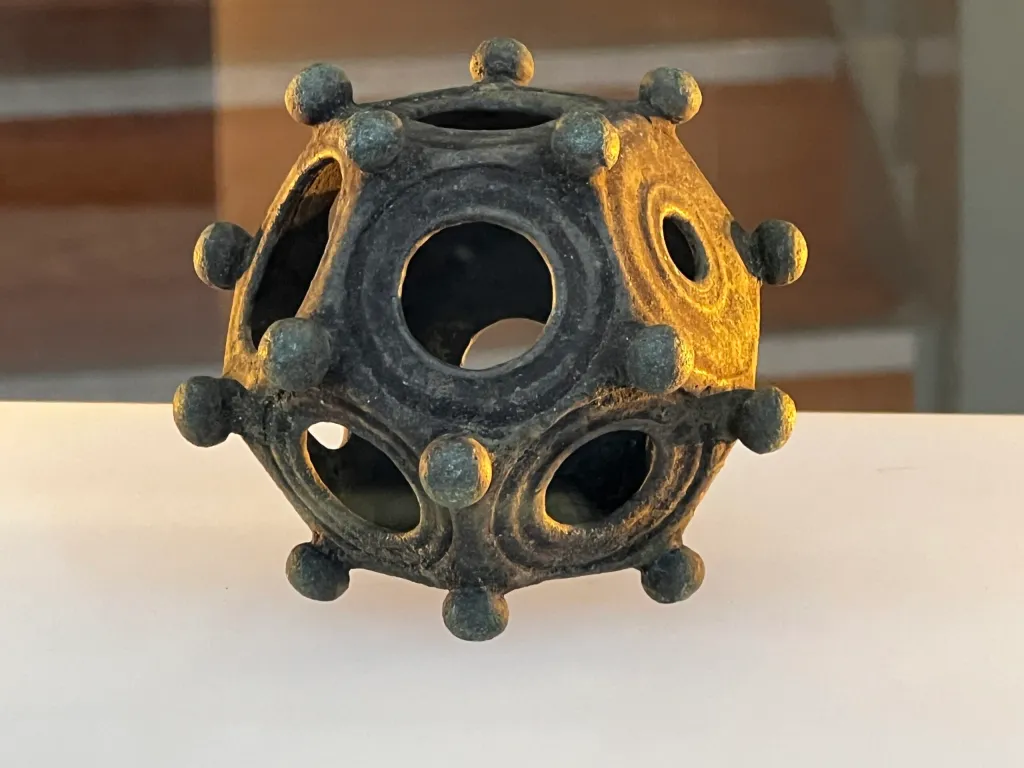 The amazing dodecahedron that was recently found in Britain. 