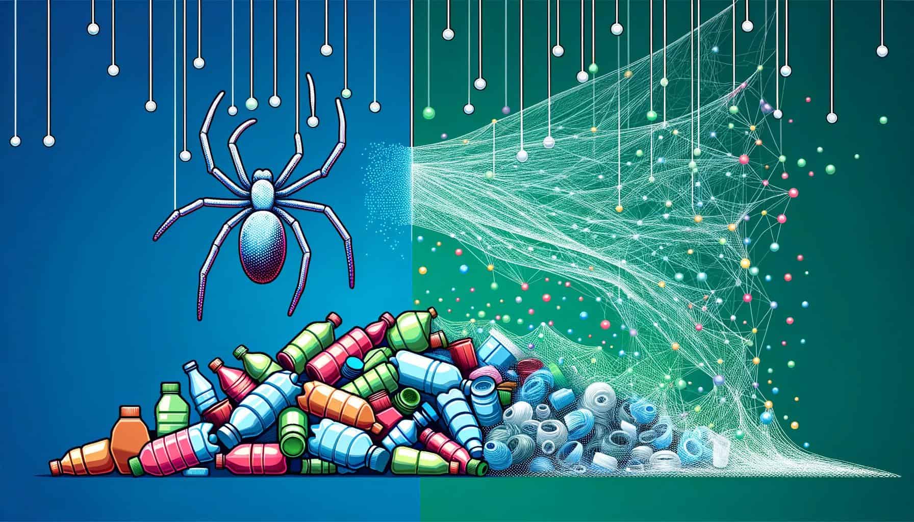 Bacteria turns plastic waste into spider silk