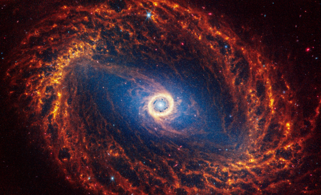 Spiral galaxy NGC 1512