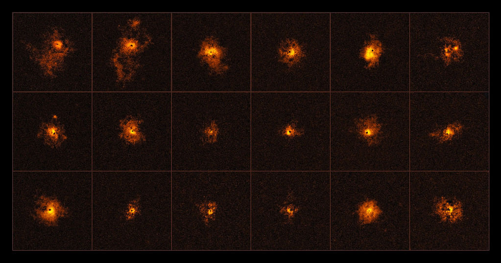 Bright halos around distant quasars (not from this study)