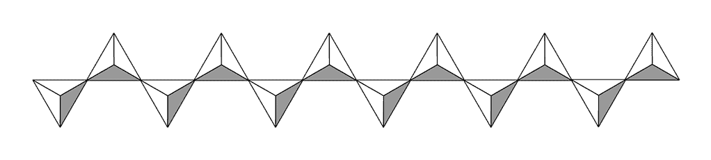  silicon-oxygen pyramids