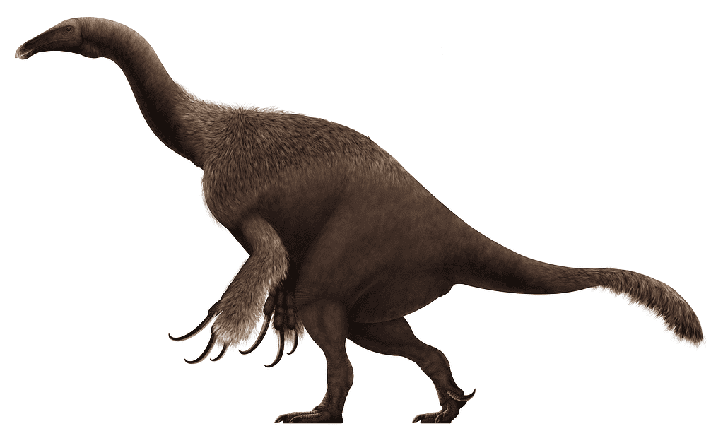 Artist's recreation of Therizinosaurus, credit: PaleoNeolitic/Wikimedia Commons