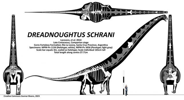 Dreadnoughtus size comparison
