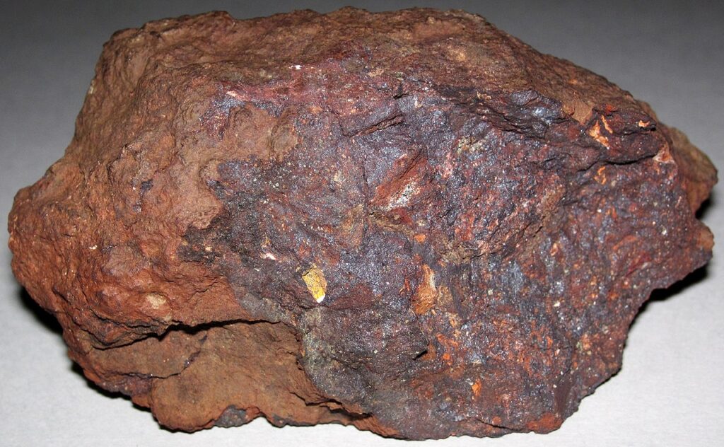 Iron ore from the Precambrian of Minnesota, USA.