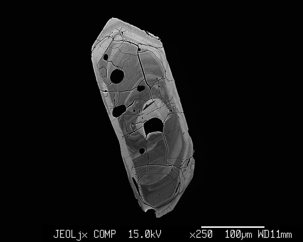 zircon crystal fragment