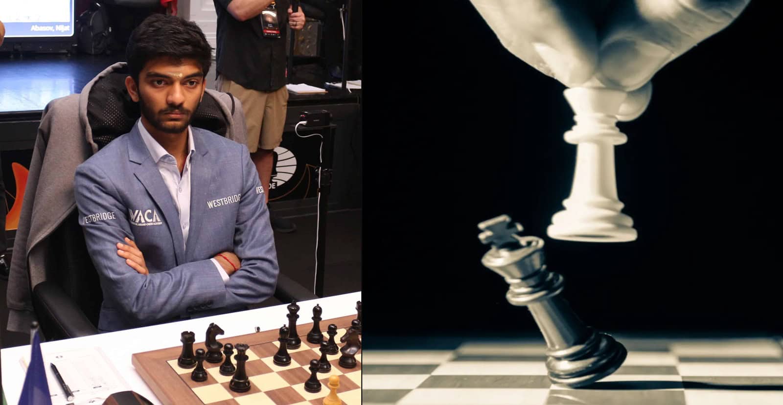 Gran maestro de ajedrez indio Gukesh Dommaraju.