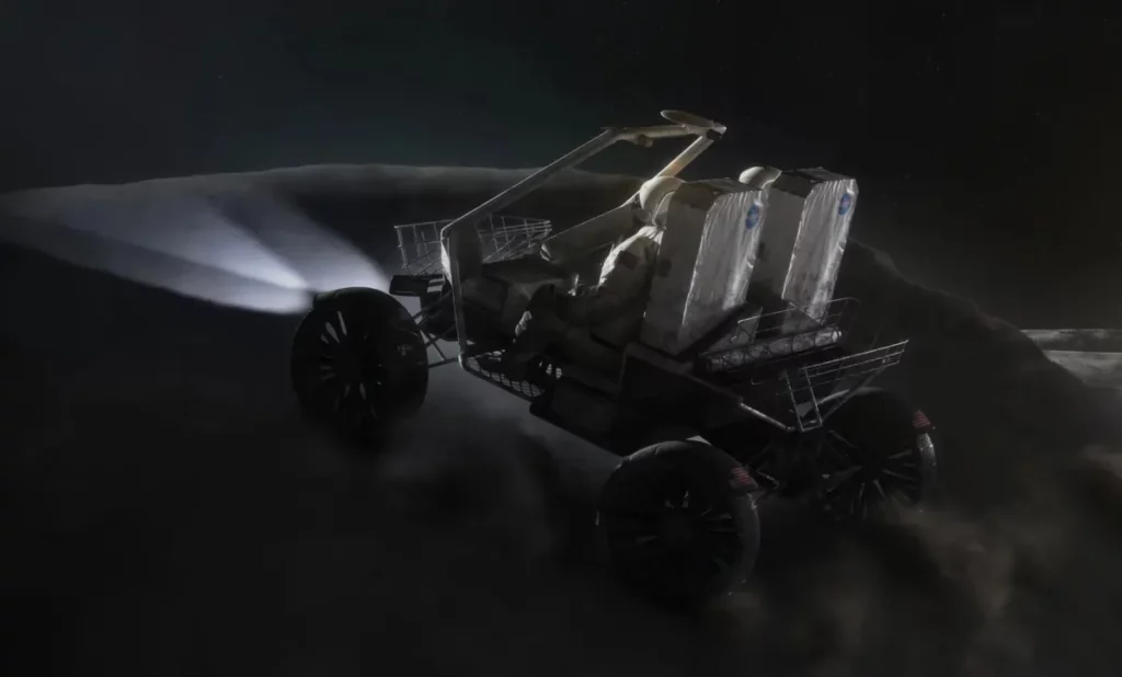 NASA lunar terrain vehicle. Image Credits: Intuitive Machines


