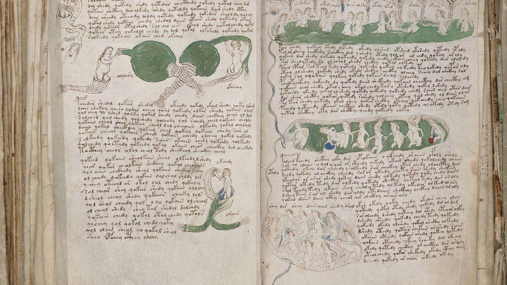 Pages from the Voynich Manuscript. 
